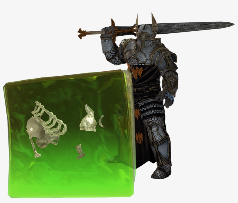 Nw Ps4 Gelatinous Cube Image - Sword, transparent png #8024317