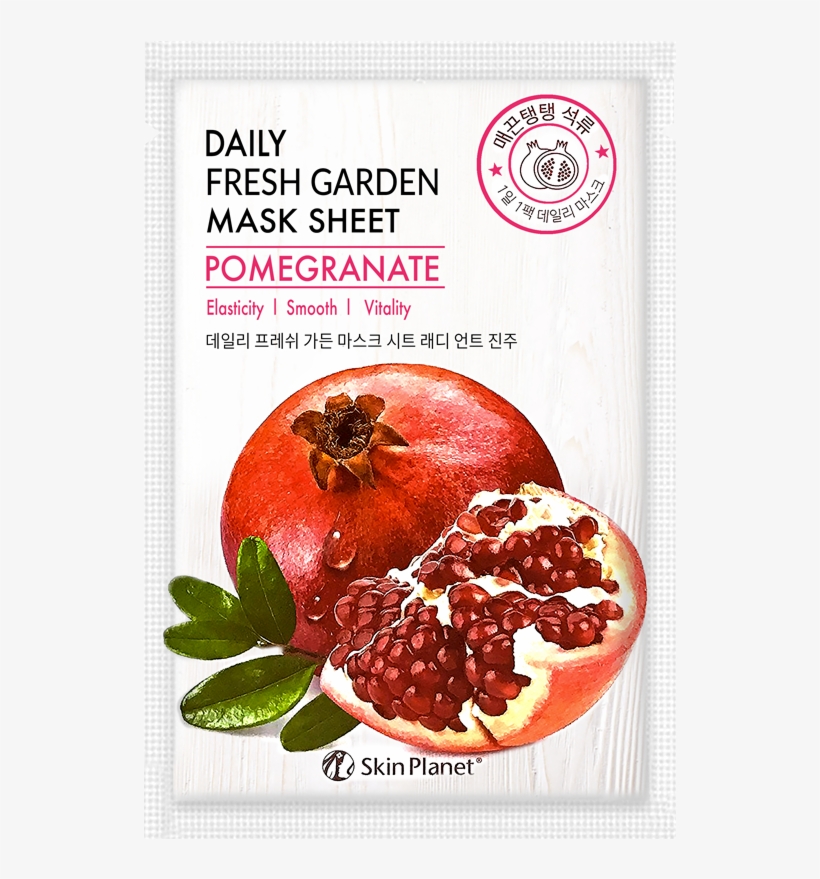 Skin Planet Daily Fresh Garden Mask Sheet Pomegranate, transparent png #8024459