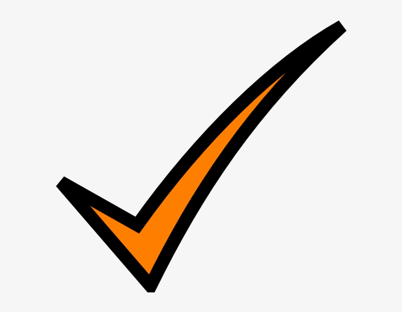 Black Check Mark Logo Bed Mattress Sale - Check Mark Png Orange, transparent png #8024828