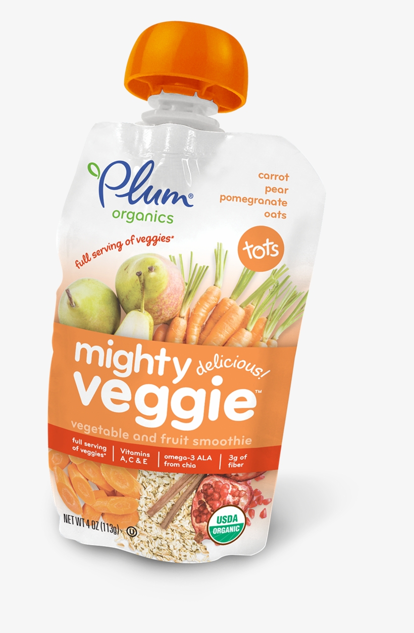 Organic Carrot Puree, Organic Pear Puree, Water, Organic - Snack, transparent png #8025451