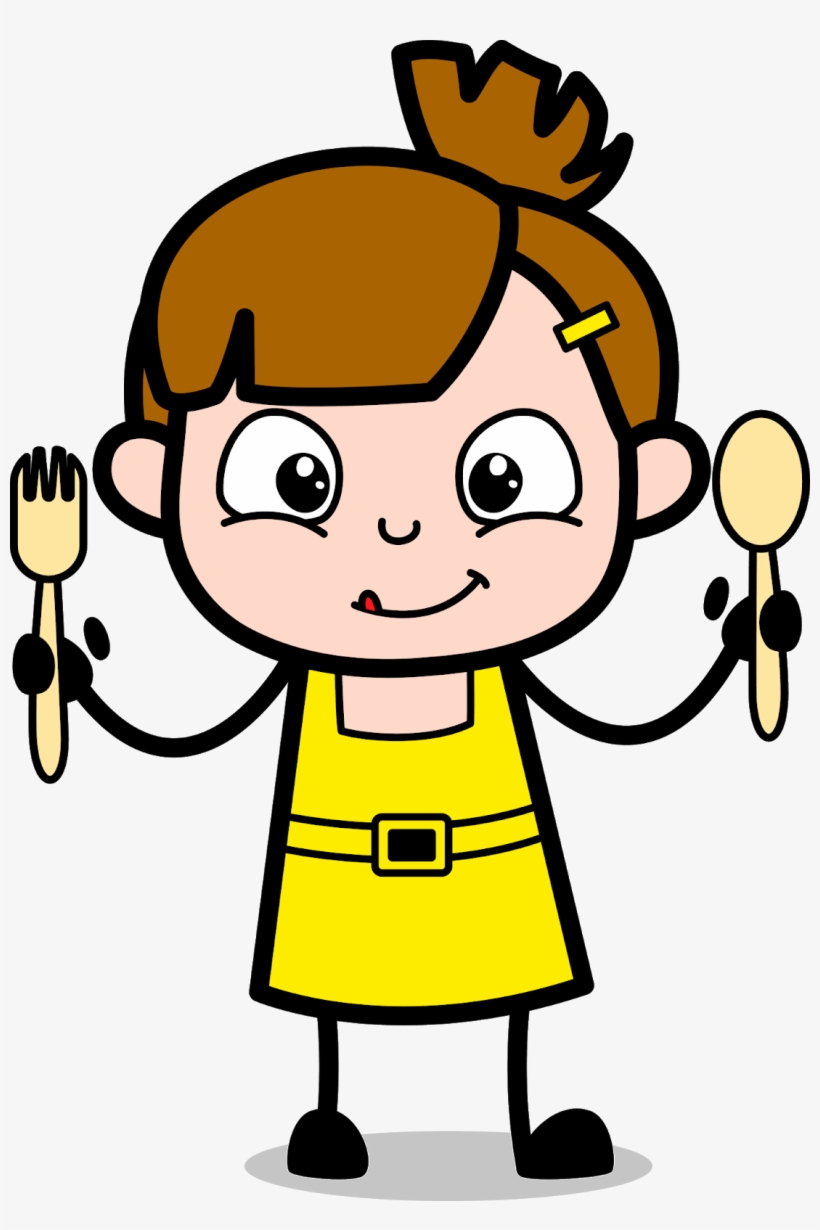 Cute Girl - Excited Kid Cartoon, transparent png #8027030