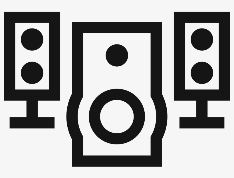Bass Module And Speakers Icon - Circle, transparent png #8027426