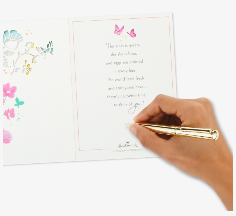 Welcome Easter Pop Up Shadow Box Easter Card - Document, transparent png #8028191