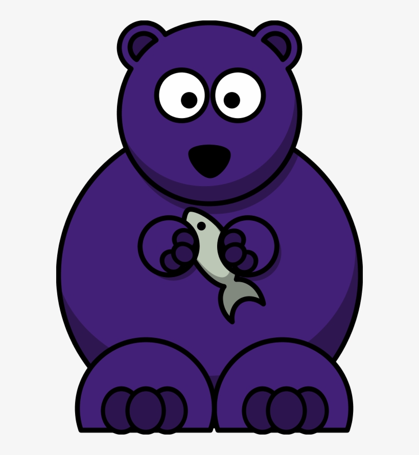 Black Bear Clipart Vector - Cartoon Bear, transparent png #8028350