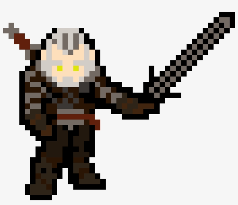 Geralt Of Rivia, Based On Magus' - Chrono Trigger Nice Sprites, transparent png #8028393