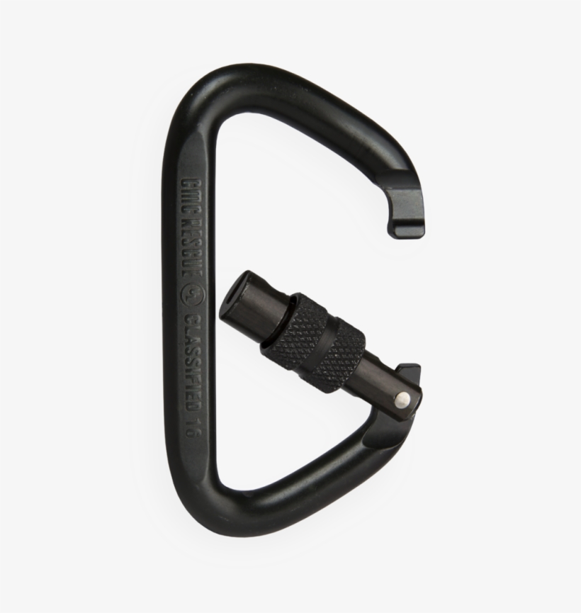 Steel Locking D Carabiner - Carabiner, transparent png #8028814