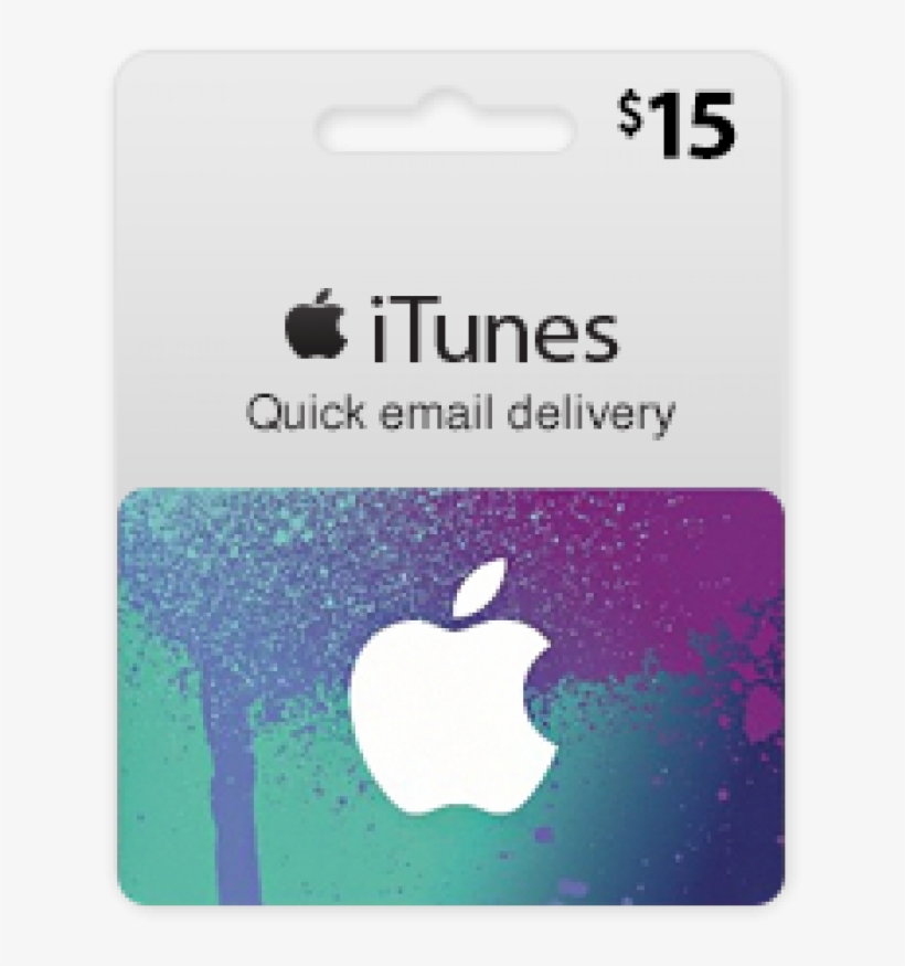 $15 Usa Itunes Gift Card - Itunes Gift Card 15, transparent png #8029611