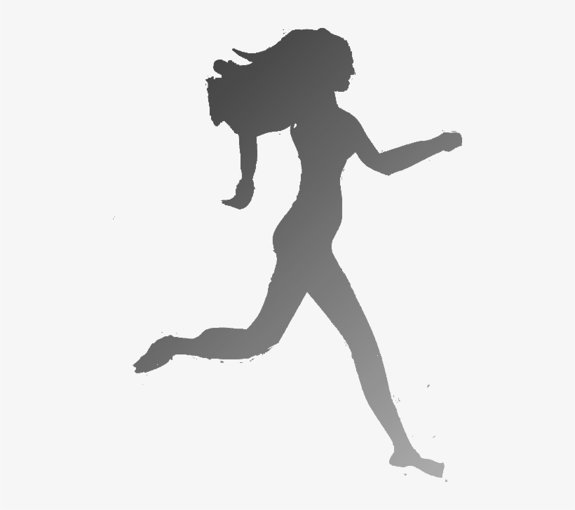 Nakedrunnershadow - Silhouette, transparent png #8030039