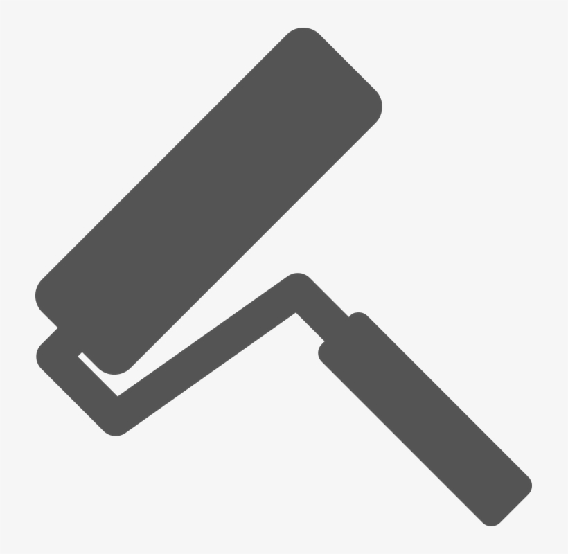 Paint, Painting, Painter Working, Brush, Role - Rolo De Pintura Preto Png, transparent png #8030151