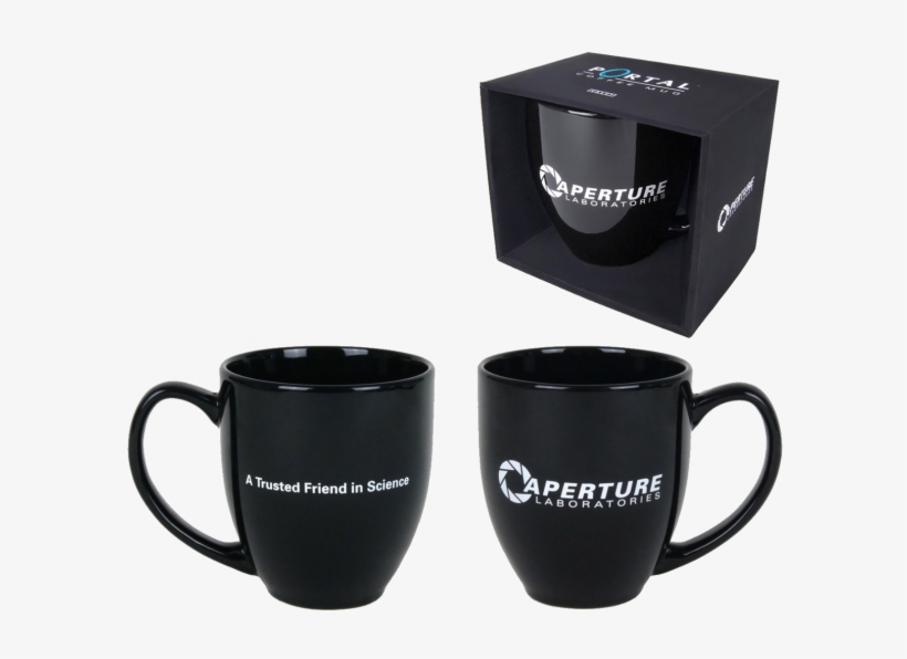 Kubek Portal 2 Aperture Laboratories Czarny - Aperture Science, transparent png #8030535