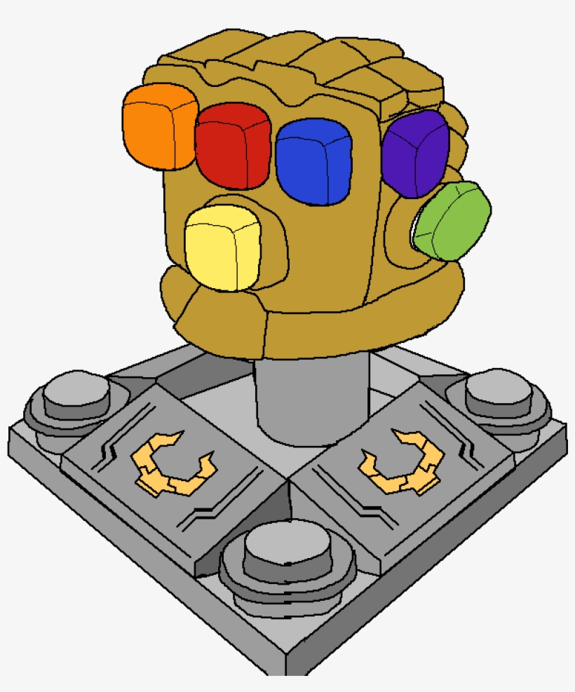 Lego Infinity Gauntlet - Cartoon, transparent png #8030573