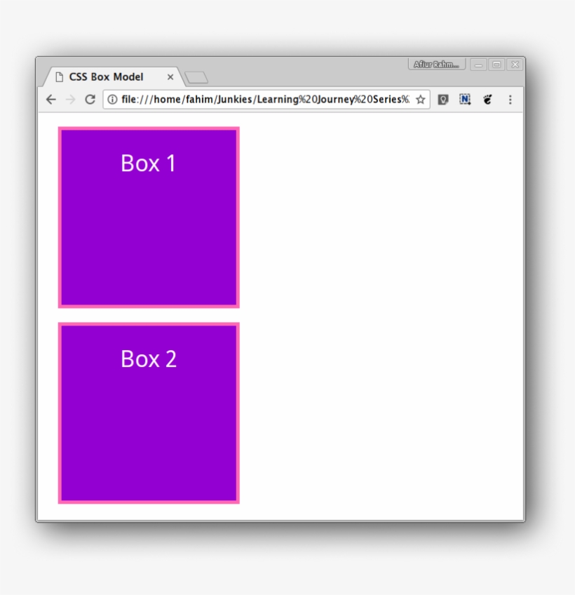 Two Boxes With Margin In Between - Css Box, transparent png #8030695