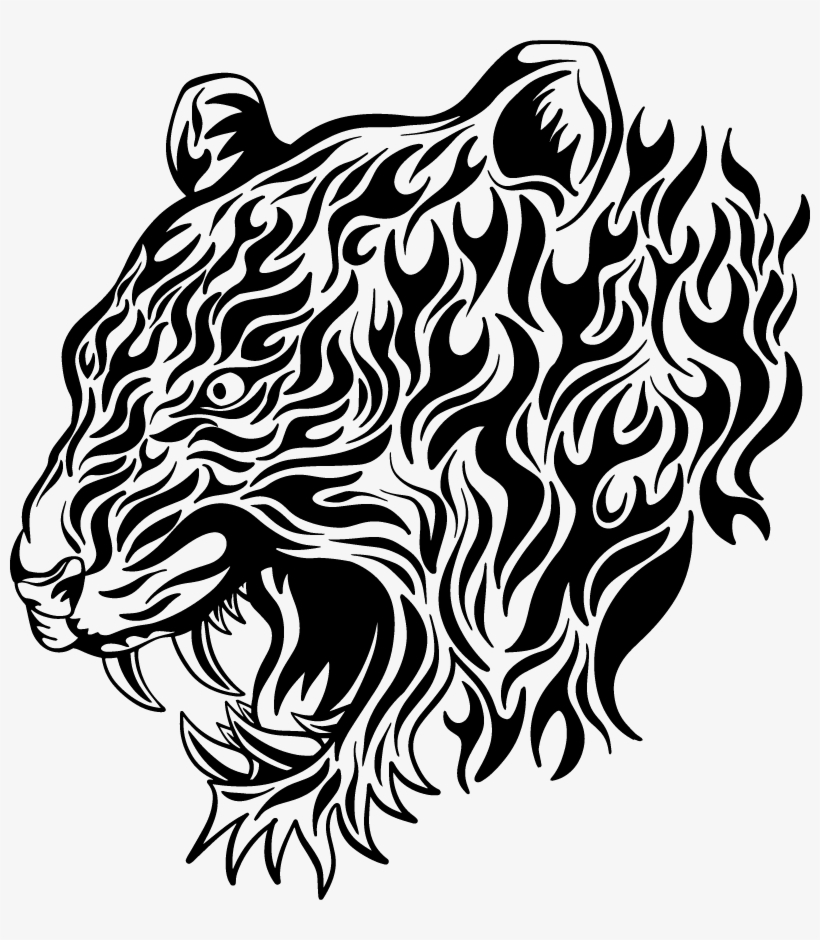 Tiger Face Non Copyright, transparent png #8030893