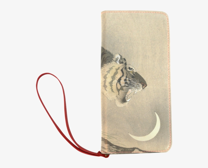 Roaring Tiger, Japanese Woodcut By Ohara Koson Women's - Wallet, transparent png #8031202
