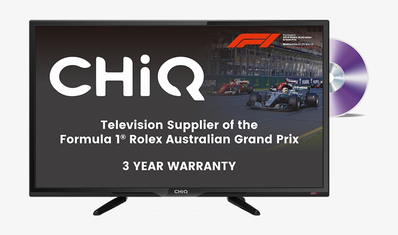 H3 24″ Hd Tv/dvd Combo - Chiq Tv, transparent png #8031401