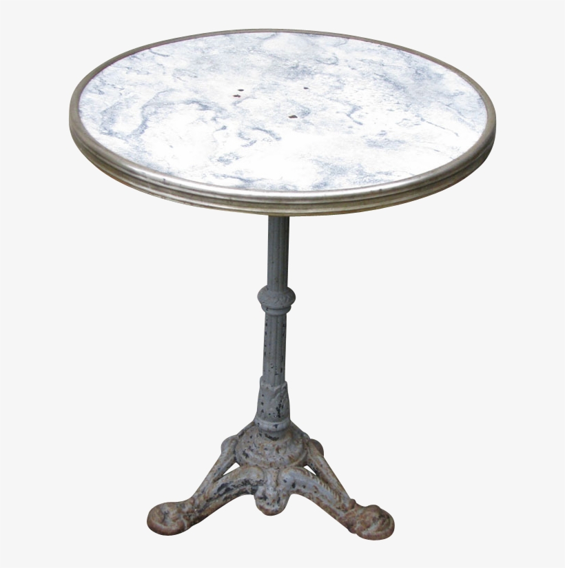 Vintage French Bistro Table, transparent png #8031977