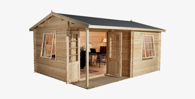 4m X 3m Waltons Greenacre Home Office Executive Log - 4m X 2m Summerhouse, transparent png #8032545