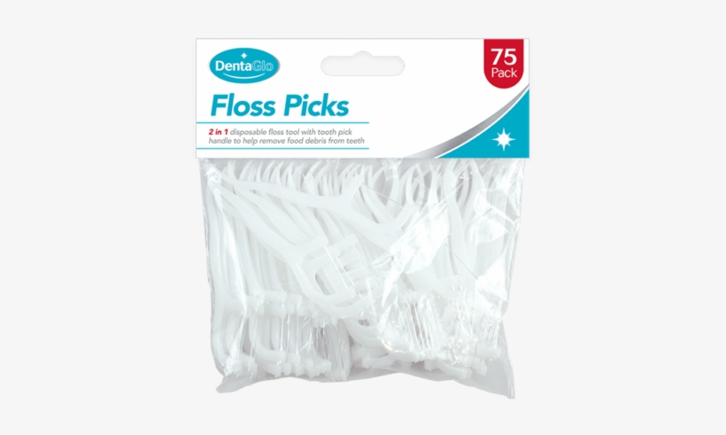 2 In 1 Hygienic Dentist Dental Teeth Floss Stick Flossing - Dental Floss, transparent png #8034011