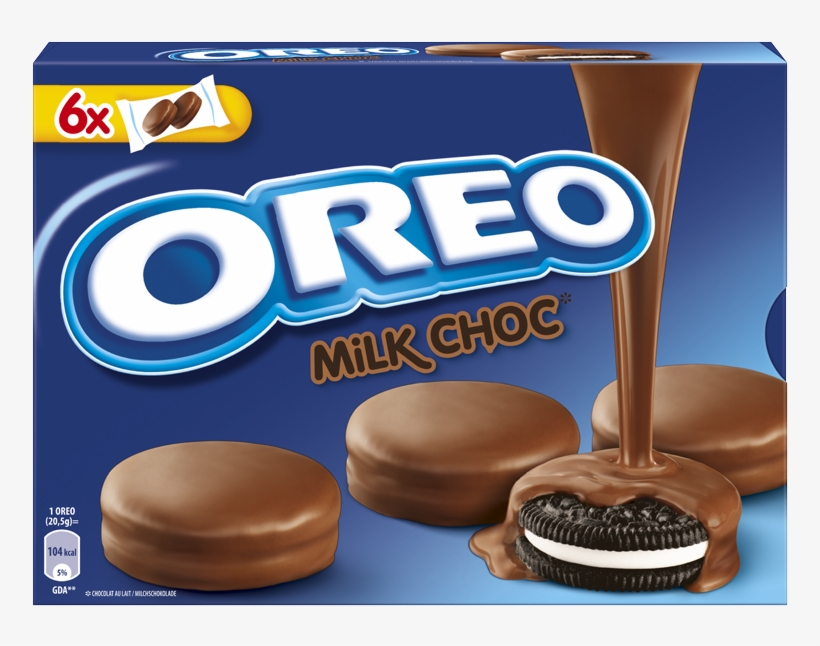 Oreo Cookies Covered With Milk Chocolate - Oreo Milk Choc, transparent png #8035510