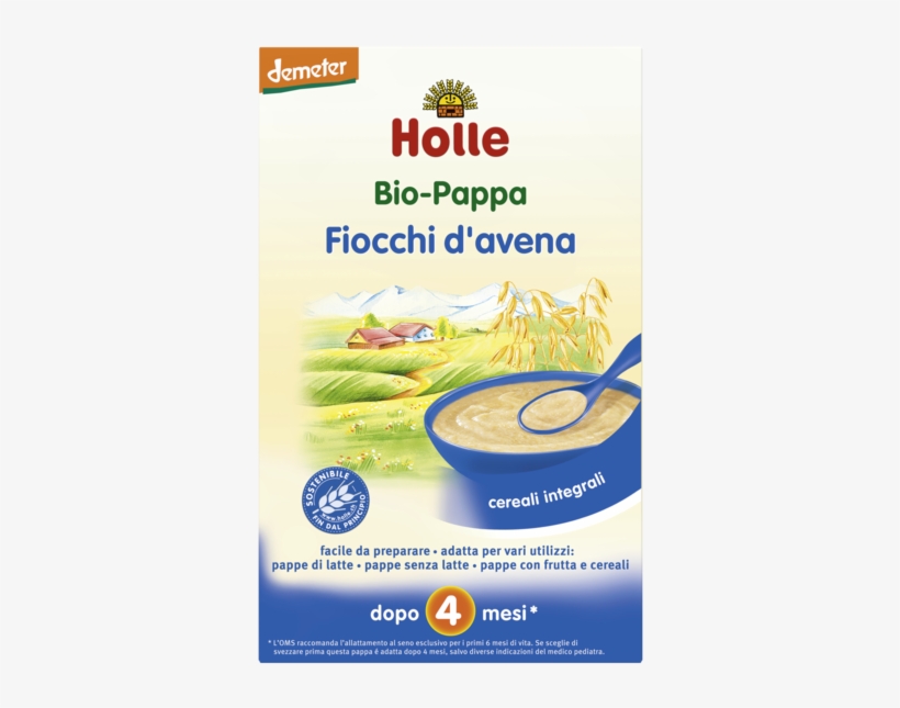 Organic Oats Porridge - Holle Fiocchi D Avena, transparent png #8036542