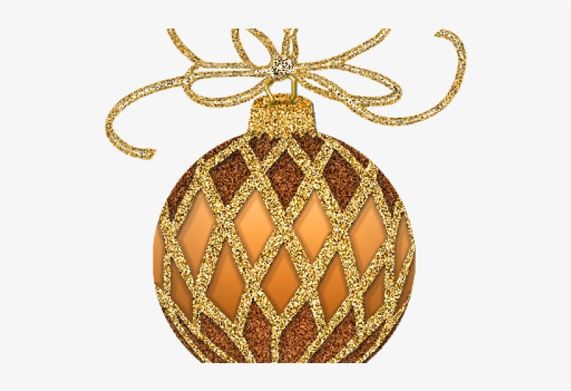 Graphic Free Christmas Ornaments Images Clipart - Gold Christmas Clipart, transparent png #8037329