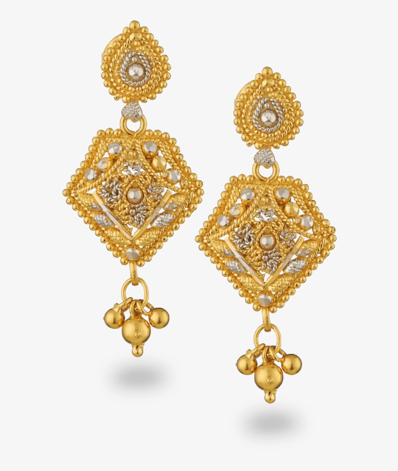 22ct Gold Filigree Earrings - Antara Banerjee, transparent png #8037544