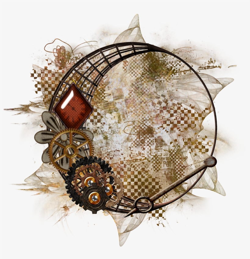 Steampunk Cluster Frame 800 X - Steampunk, transparent png #8037836
