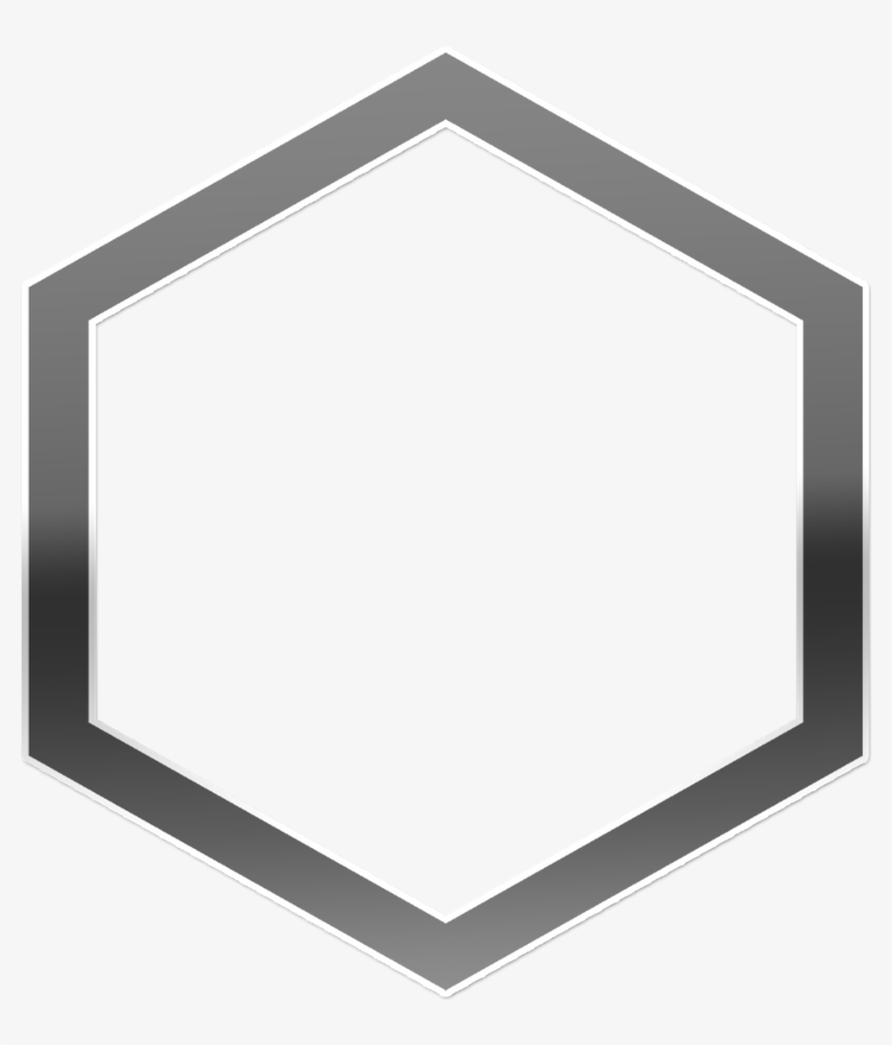 H⃟ E⃟ X⃟ A⃟ G⃟ O⃟ N⃟ Hexagon Blac - Mirror, transparent png #8038035
