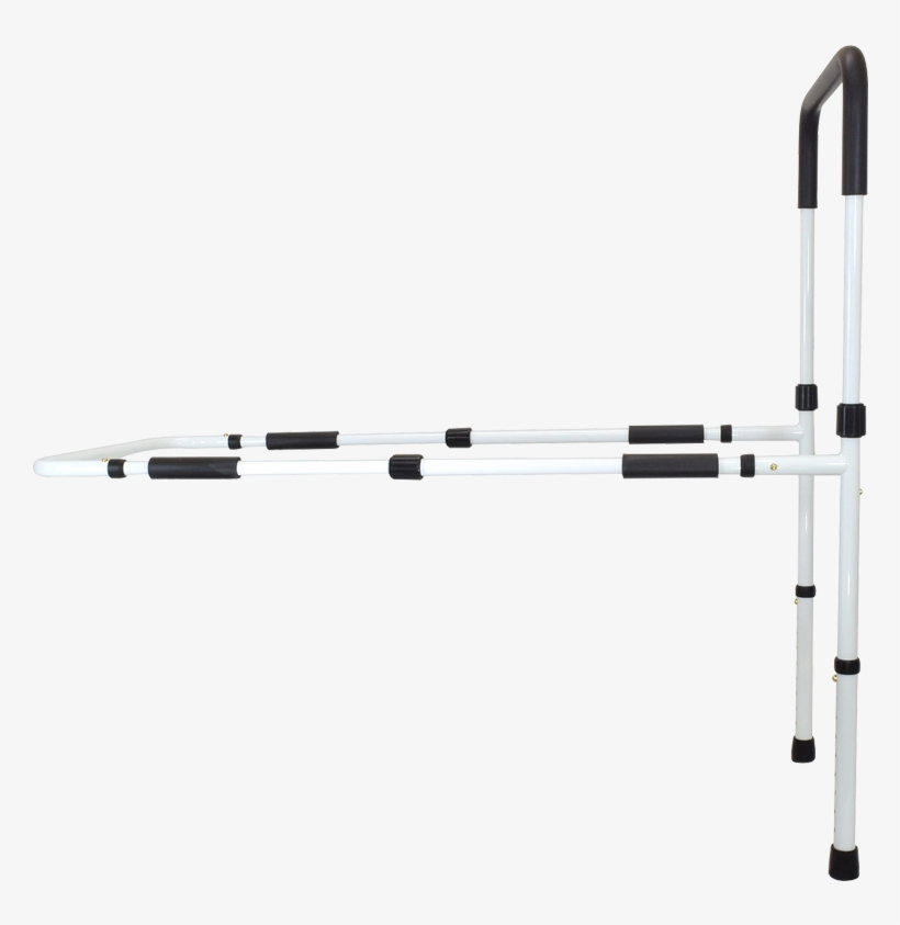 Secure® Adjustable Bed Rail With Floor Support - Hurdle, transparent png #8038154