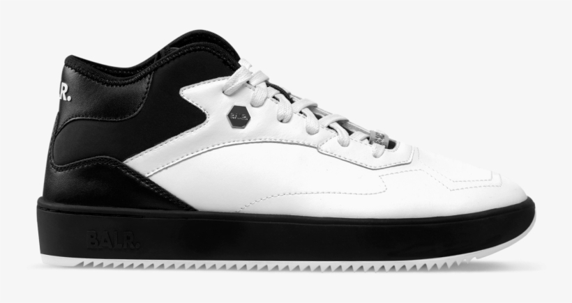 Leather Hexagon Sneakers White / Black - Sneakers, transparent png #8038235