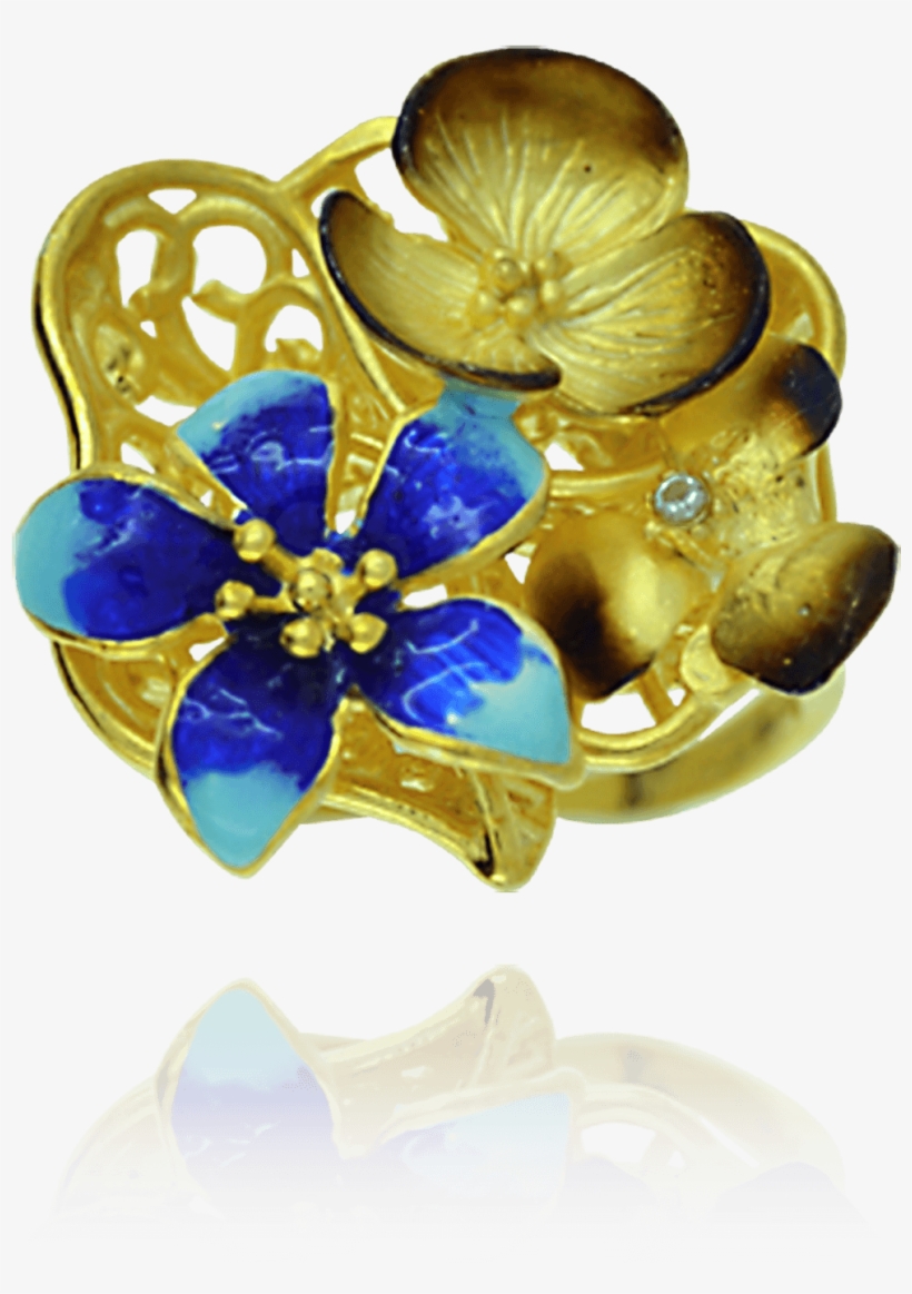 Golden Filigree Bouquet - Crystal, transparent png #8038269