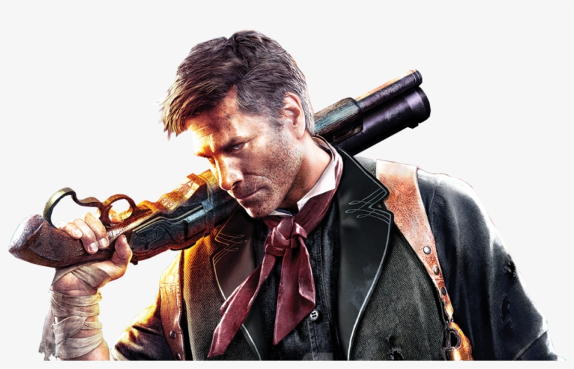 7 Of The Coolest Looking Male Steampunk Characters - Bioshock Infinite Mr Dewitt, transparent png #8038794