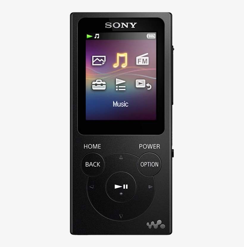 Sony Nw-e395/b Black 16 Gb Walkman® Audio Player - Feature Phone, transparent png #8039333