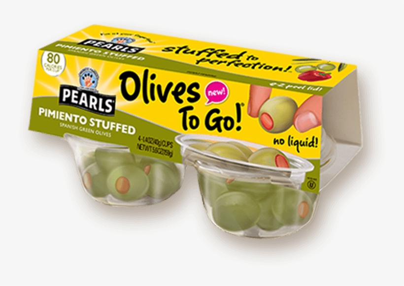 Olives To Go Pimiento Stuffed - Superfood, transparent png #8039550