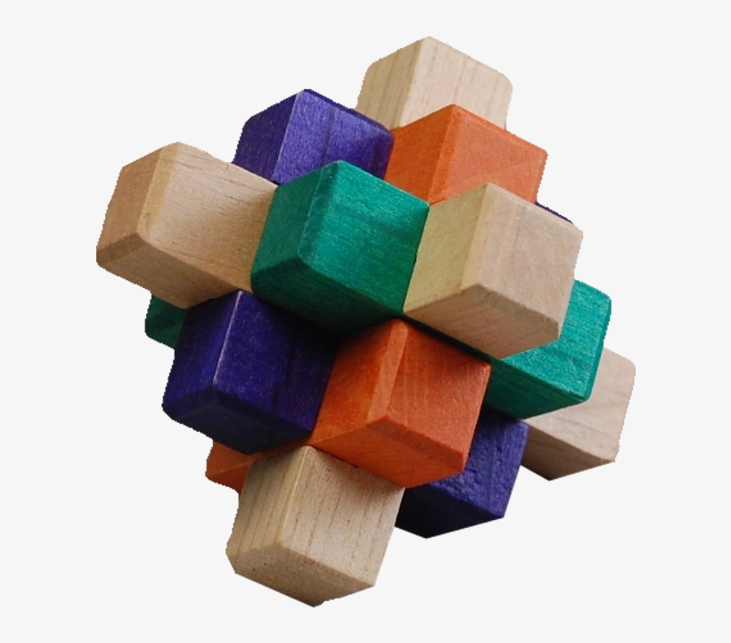 Kumiki Puzzle - 9 Piece - Wooden Block, transparent png #8040279