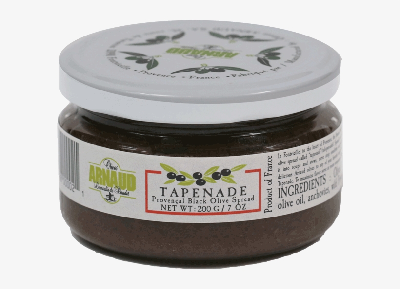 Arnaud Olives, Black Olive Tapenade, 7oz Jar - Fruit, transparent png #8040280