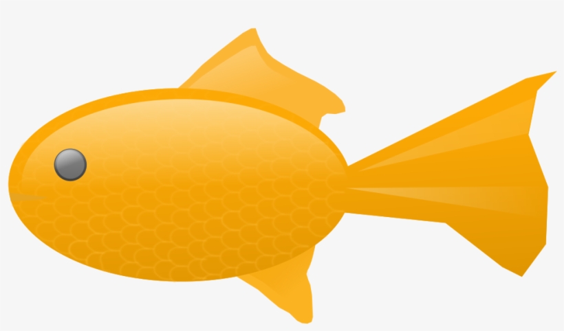 Goldfish Clipart Yellow - Pomacentridae, transparent png #8040627