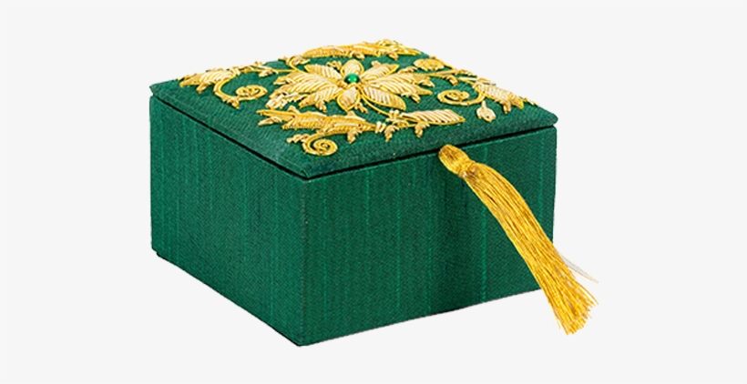 Green Square Shaped Zari Box - Box, transparent png #8040952