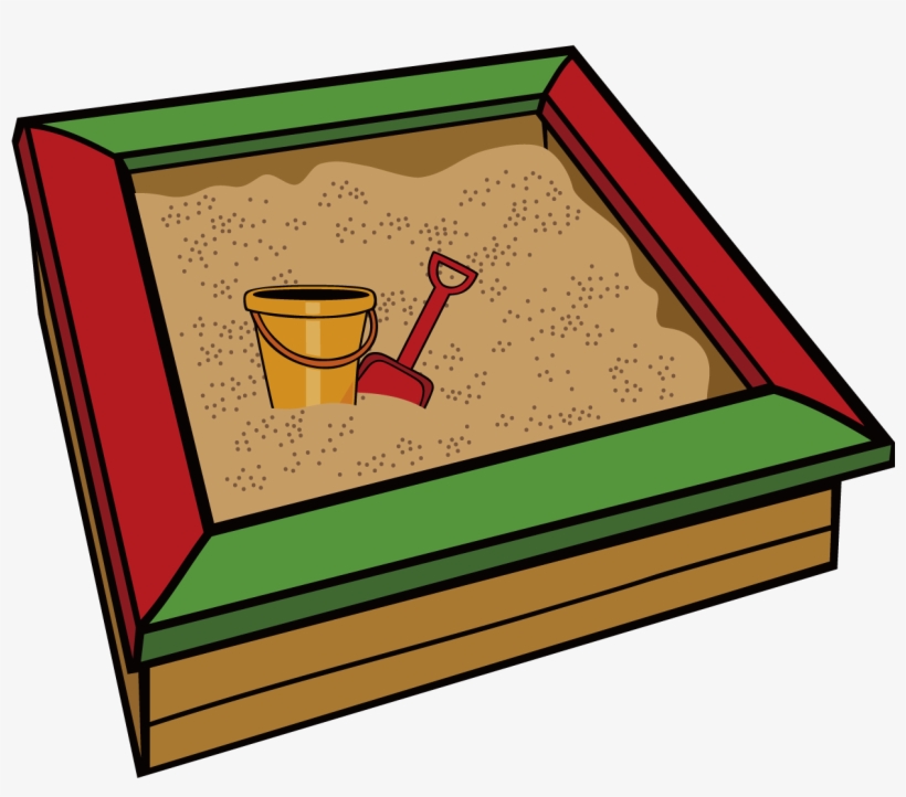 Sandbox Art And Play Clip Cartoon Tank - Sand Box Clipart, transparent png #8041097