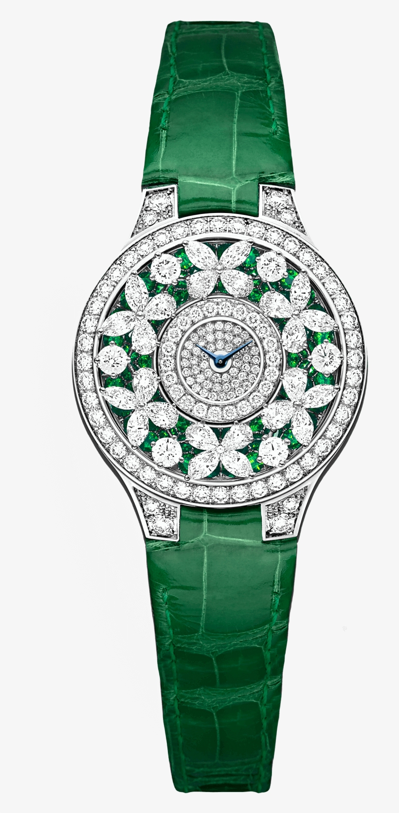 A Graff Ladies' Classic Butterfly Diamond On Emerald - Графф Часы, transparent png #8041506