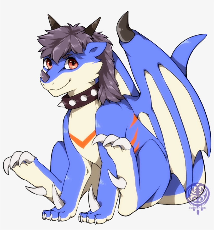 Cute Dragon W - Cartoon, transparent png #8042189