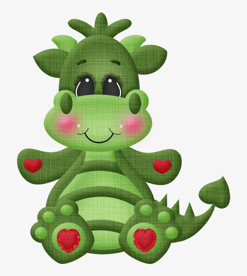 Creature Etrange, Dragon Cakes, Cute Dragons, - Dragon Valentine Clipart, transparent png #8042364