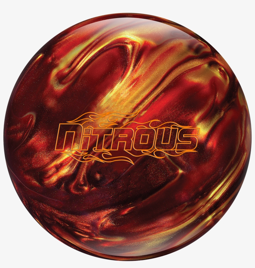 Columbia 300 Nitrous Red/gold Bowling Ball - Nitrous Bowling Ball, transparent png #8042710