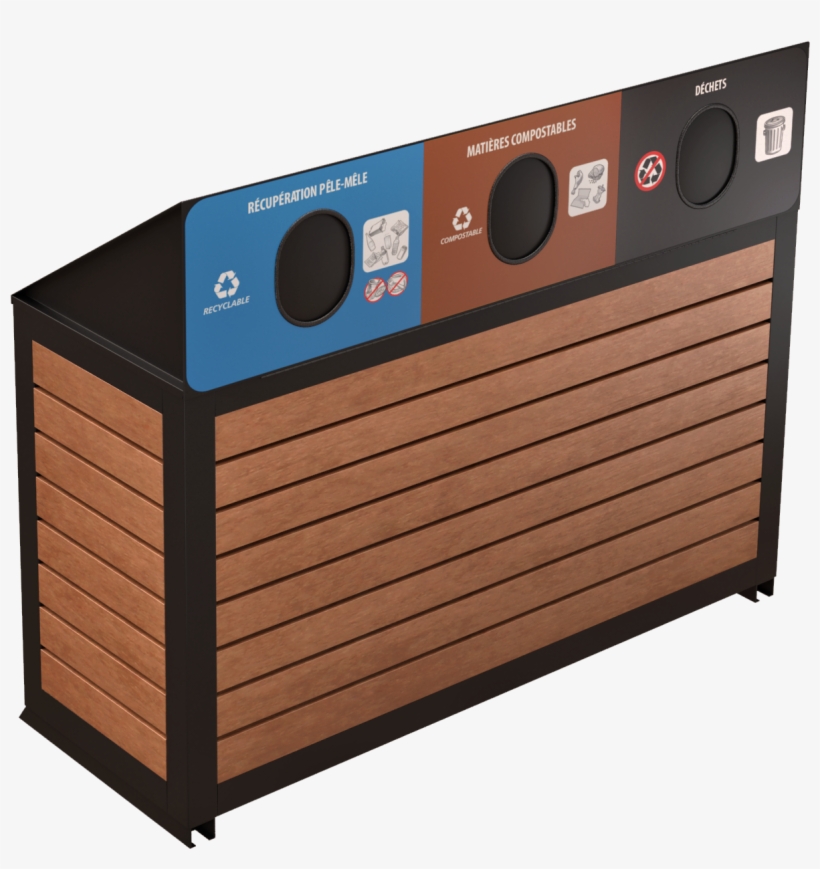 Charlevoix Waste Sorting Hub 3 Streams - Waste Container, transparent png #8043017