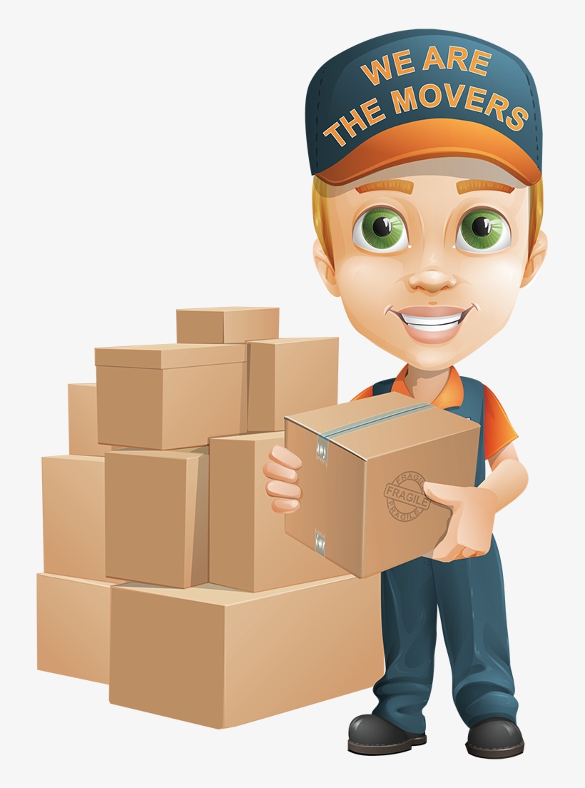 Filling The Normal Packing Boxes With Glassware Will - Cartoon Moving Boxes  Png - Free Transparent PNG Download - PNGkey