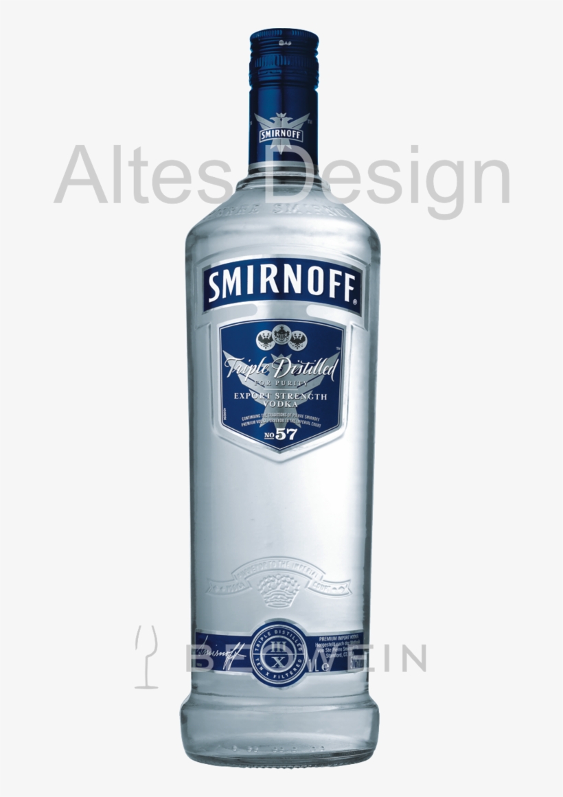 Smirnoff Blue Label 100 Proof 1,0 L - Smirnoff Blue Label Vodka, transparent png #8044670
