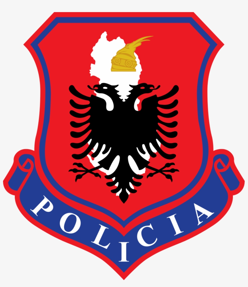 Albanian Police Logo Patch - Albanian Flag, transparent png #8045128