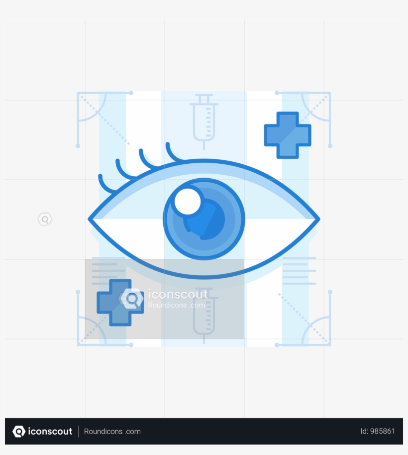 Eye Checkup Illustration Full Screen - Circle, transparent png #8045137