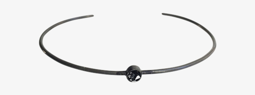 Raw Cut Diamond Thin Circle Bangle - Circle, transparent png #8045608