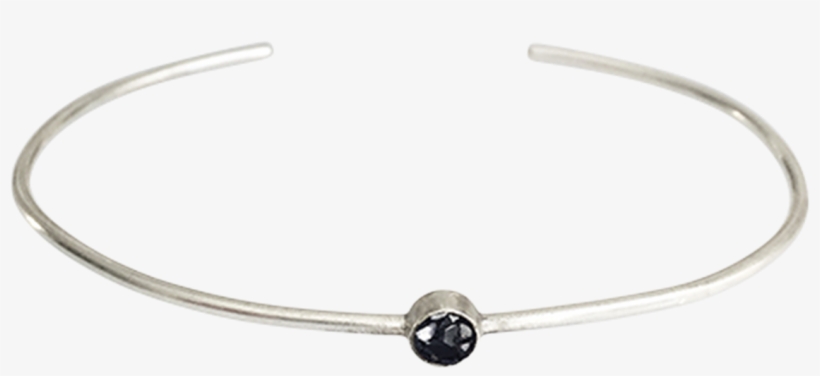 Raw Cut Diamond Thin Circle Bangle - Bangle, transparent png #8045675